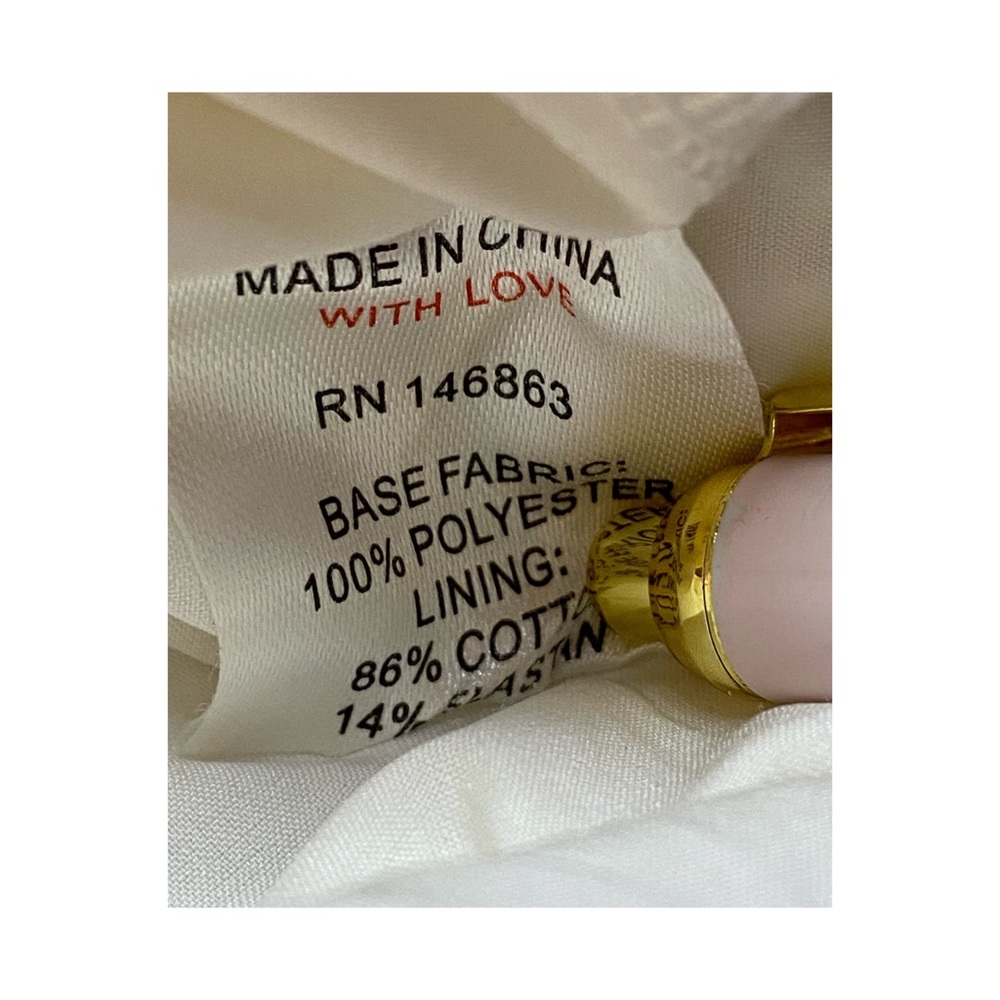 Anthropologie Mare Mare White Crochet-Lace Mini Skirt Asymmetric Size Medium - Picture 6 of 6